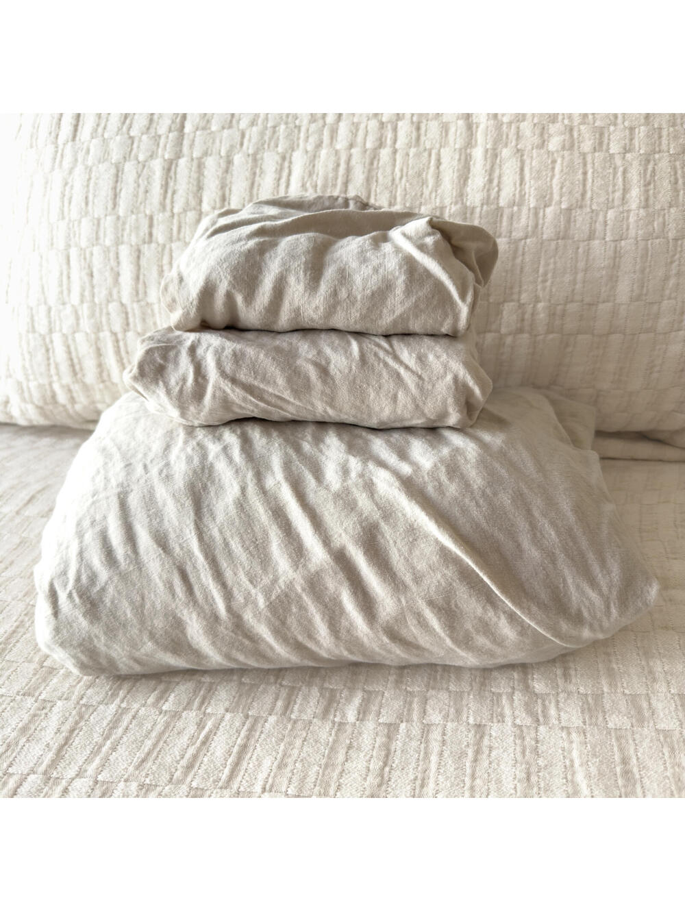 Parachute Natural Oatmeal Linen Tencel King Sheet Set